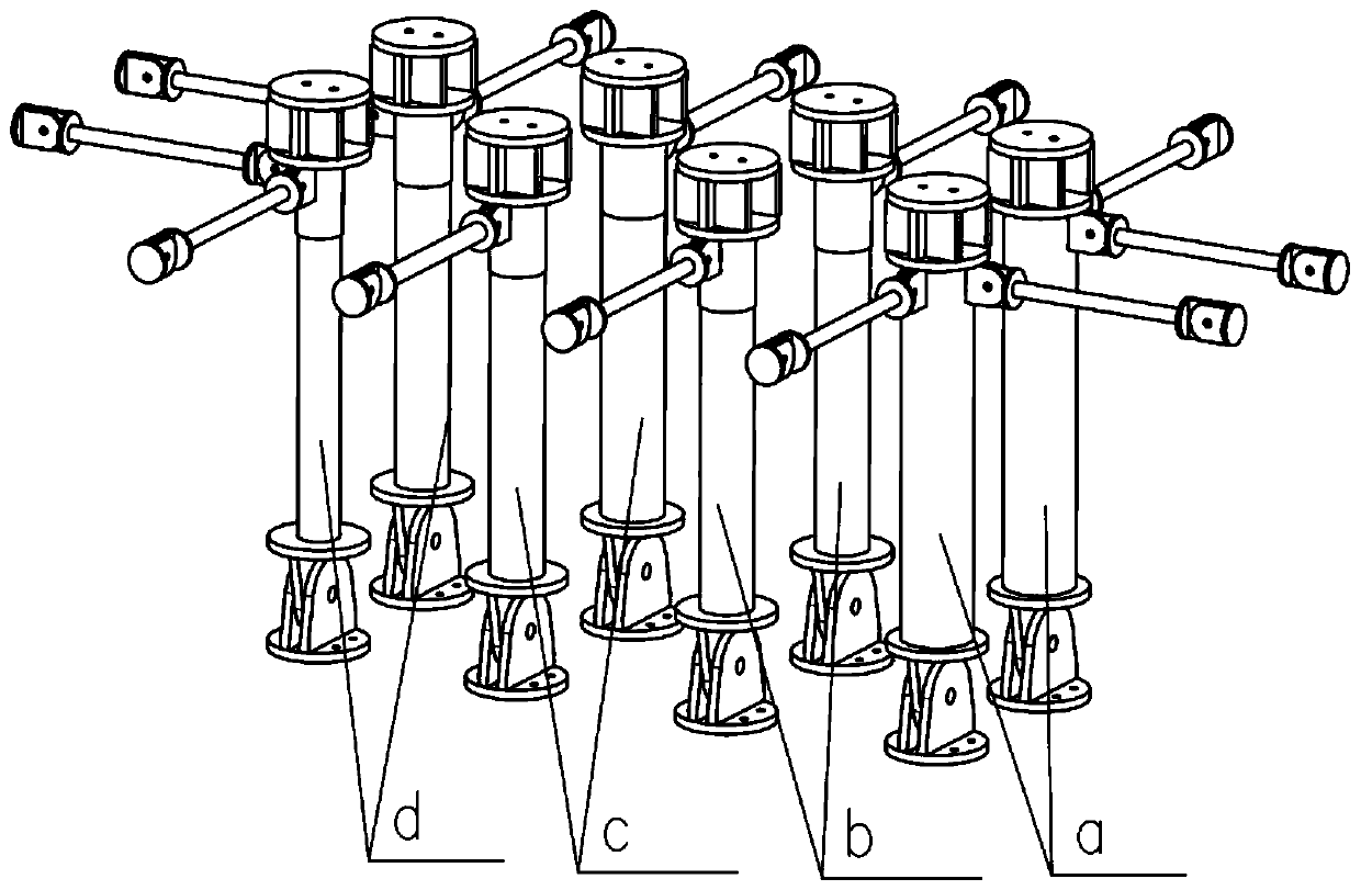 A support device for the strength test of the connection between the vertical tail and the fuselage of the aircraft