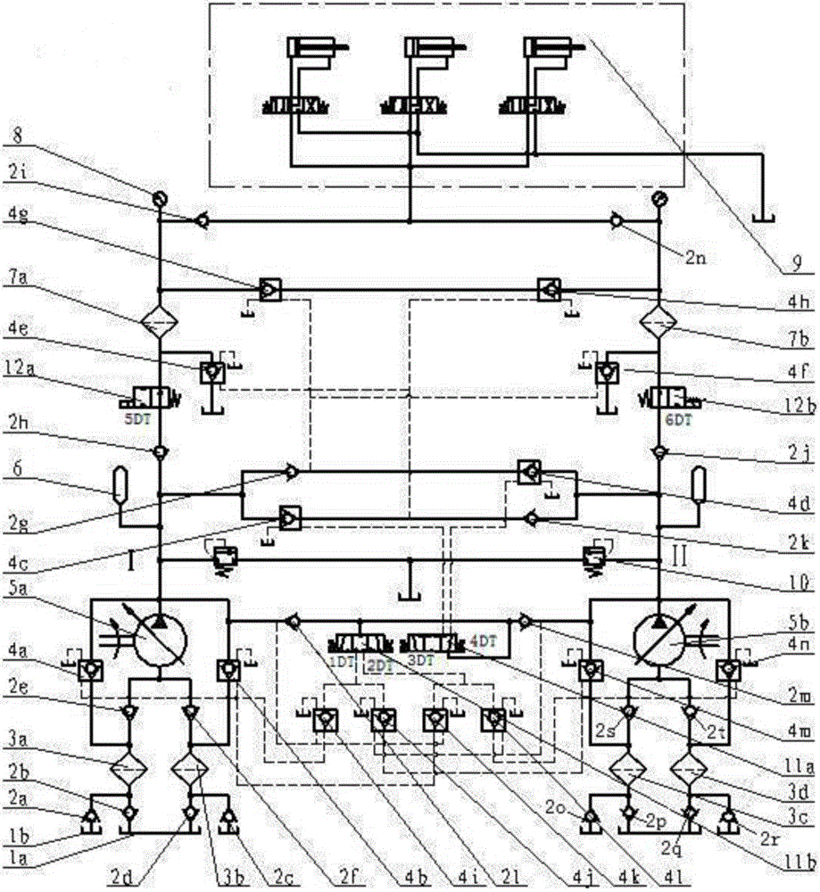 Liquid-phase distribution self-cleaning device for emulsion liquid pumping plant