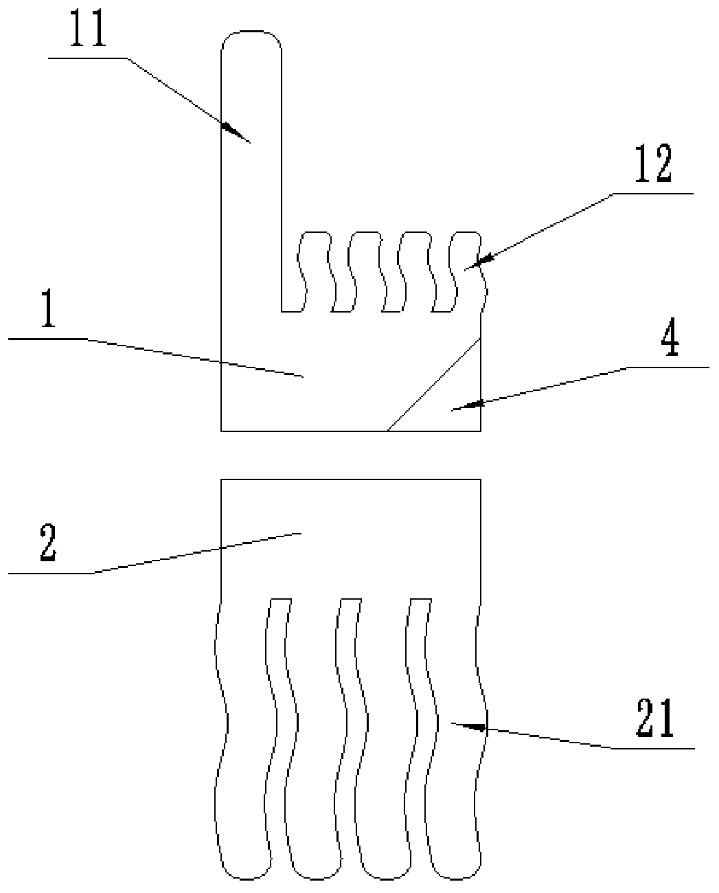 Flat foot correction combination patch and use method