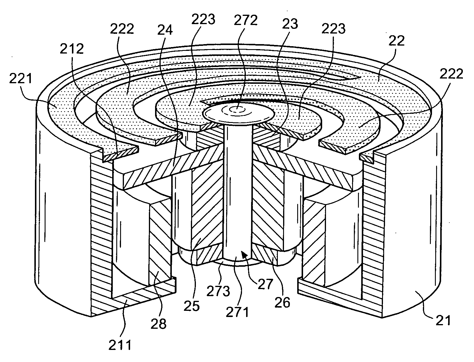 Loudspeaker with low-frequency oscillation