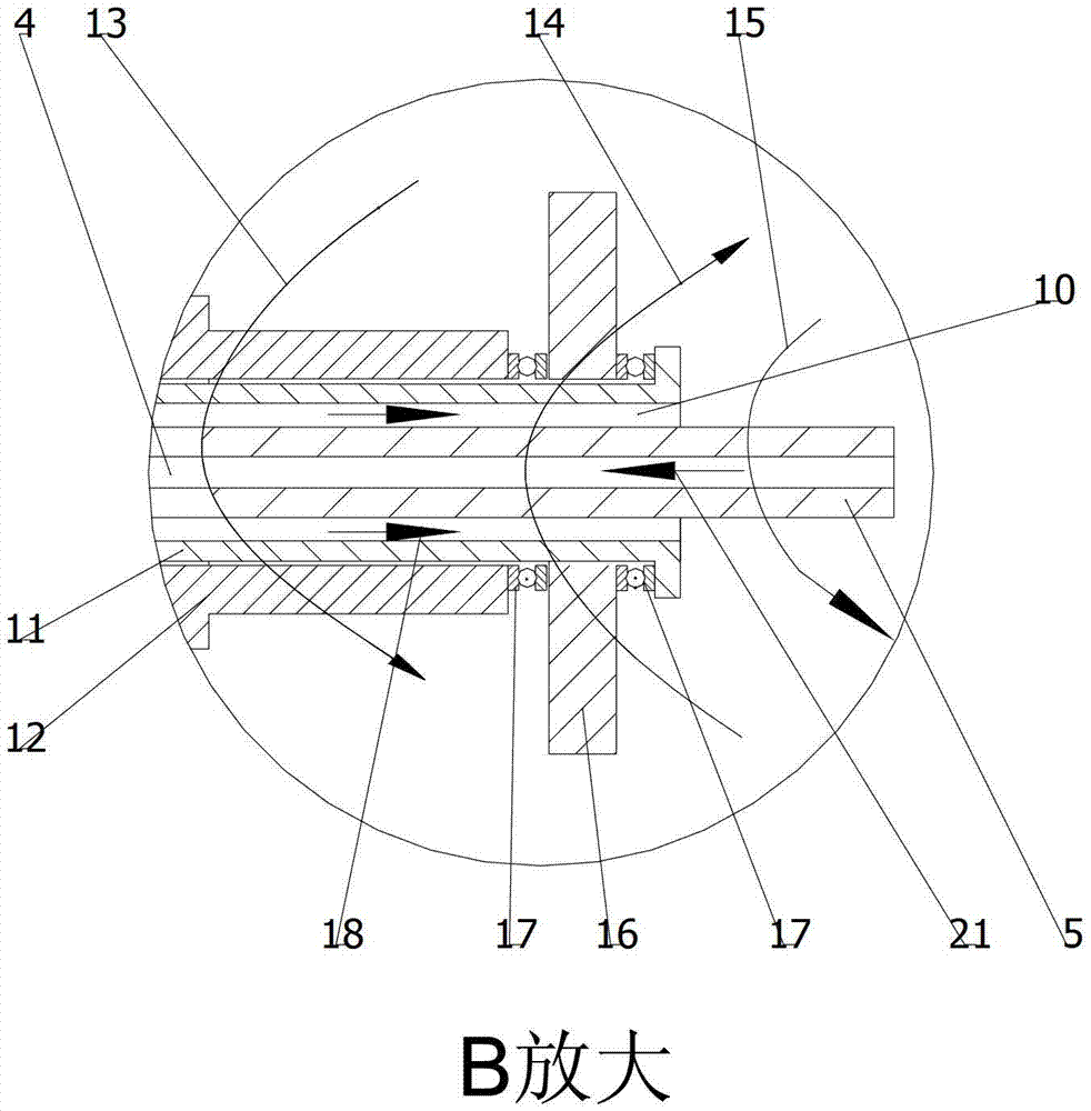 Self-feeding continual tunneling device and method for rock tunnel