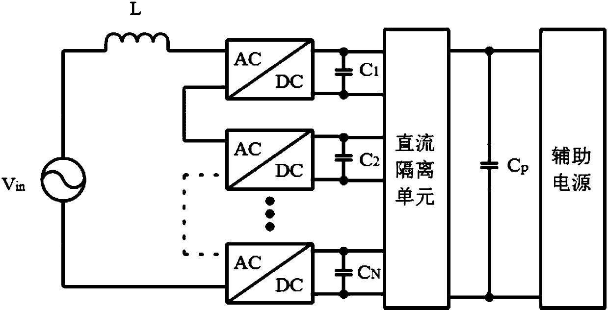 Switching power source, and voltage output method