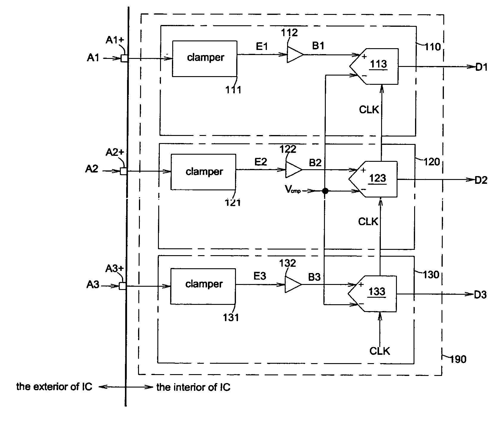 Pseudo-differential analog front end circuit and image processing device