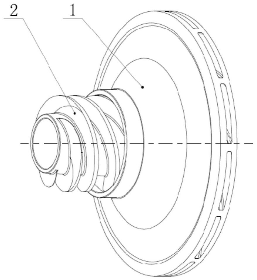 Efficient long-runner impeller low-specific-speed centrifugal pump