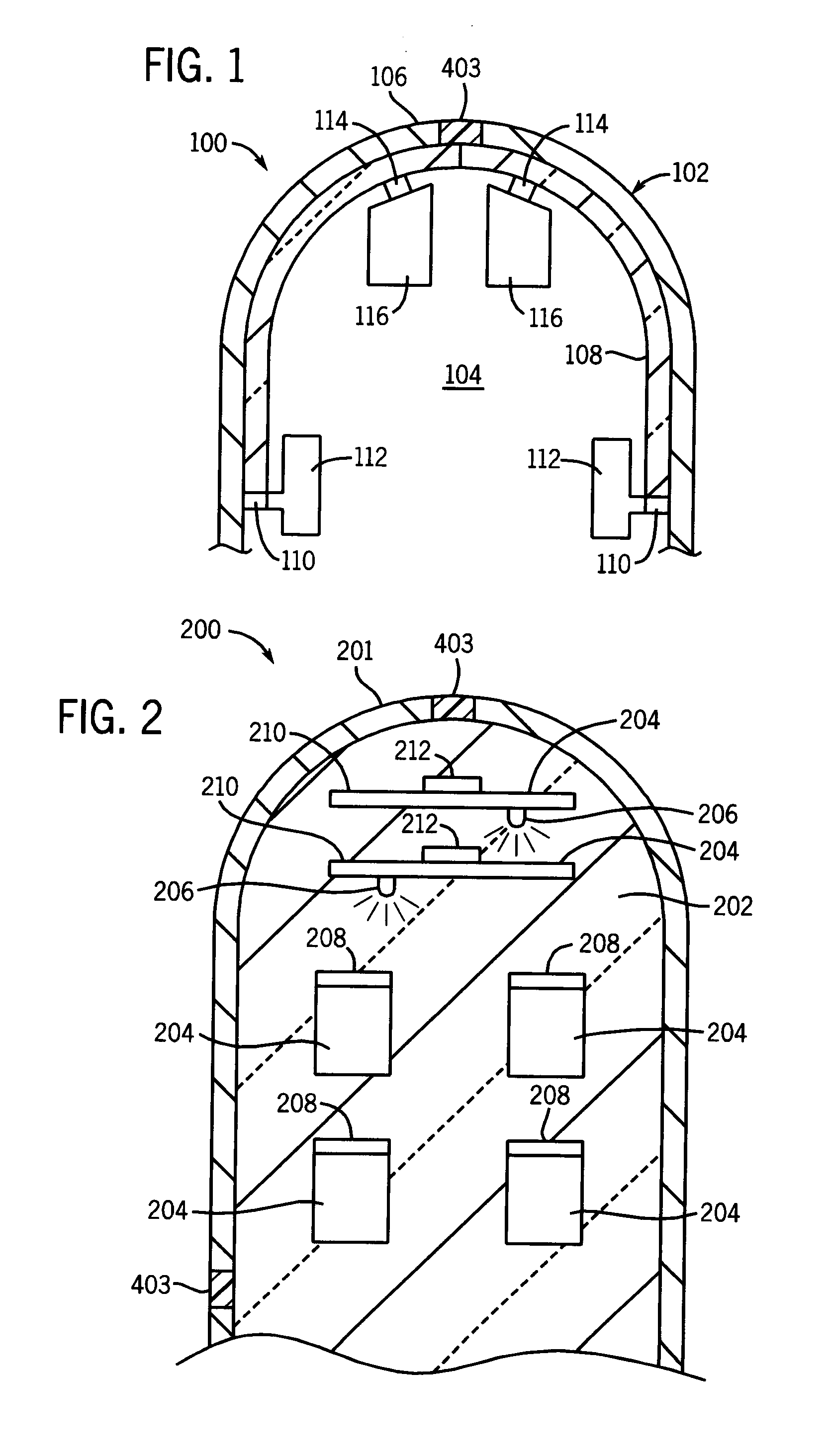 Projectile having one or more windows for transmitting power and/or data into/from the projectile interior