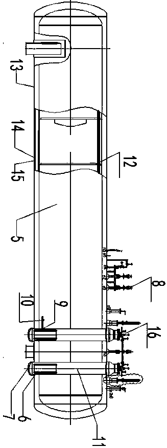 Gas system of water-oil-gas multifunctional refueling wharf boat