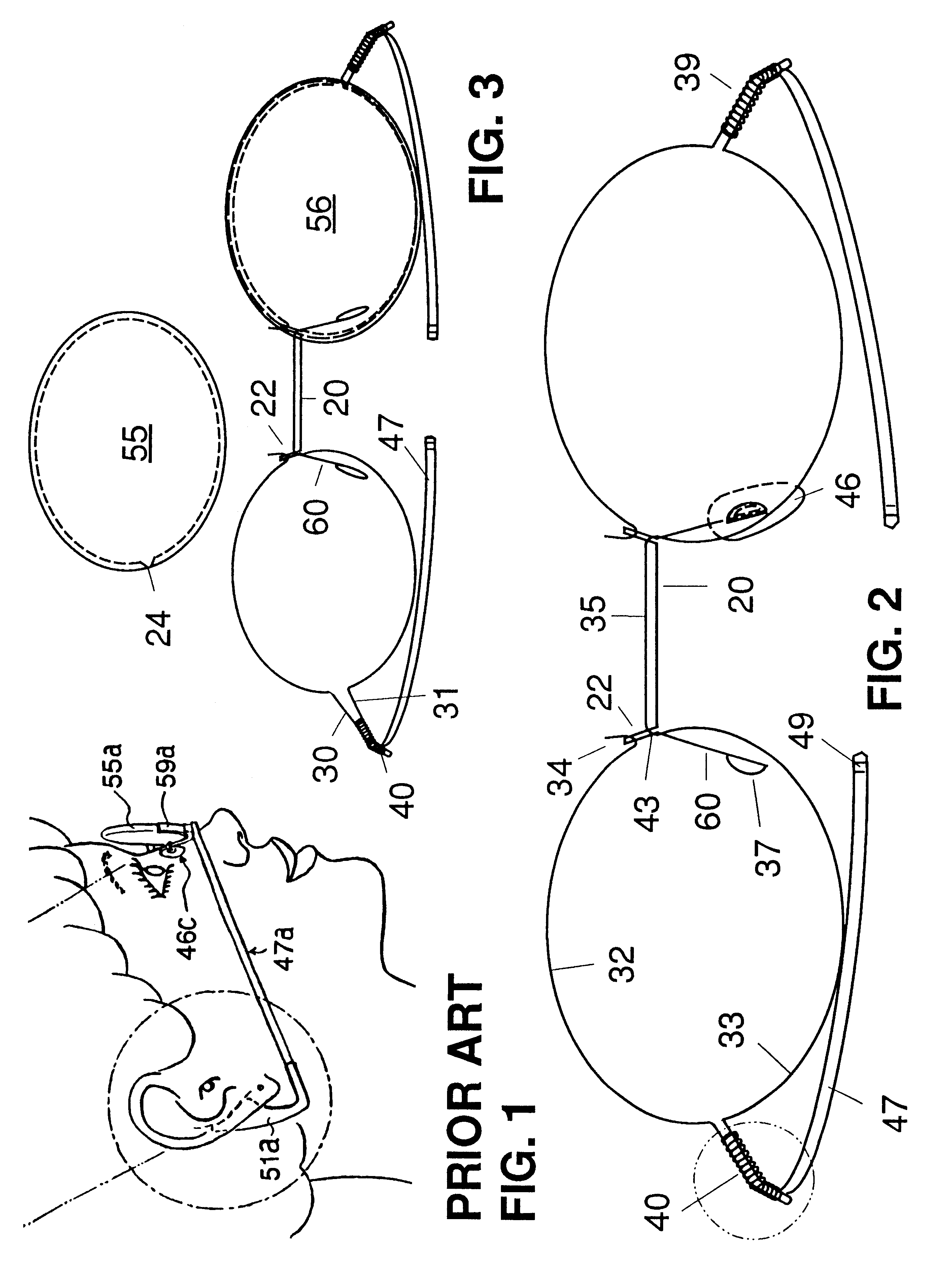 Wire-frame eyewear assembly with transversely-lithe sidepiece element