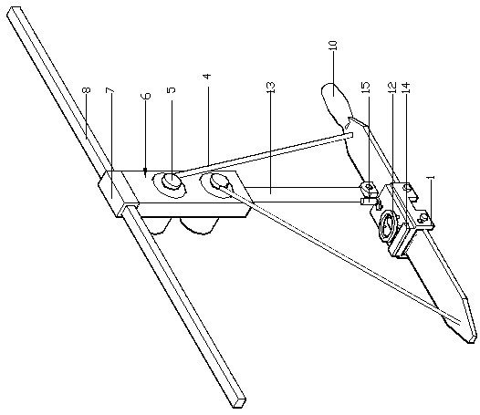 Horizontal auxiliary file correction device for filing and cutting training