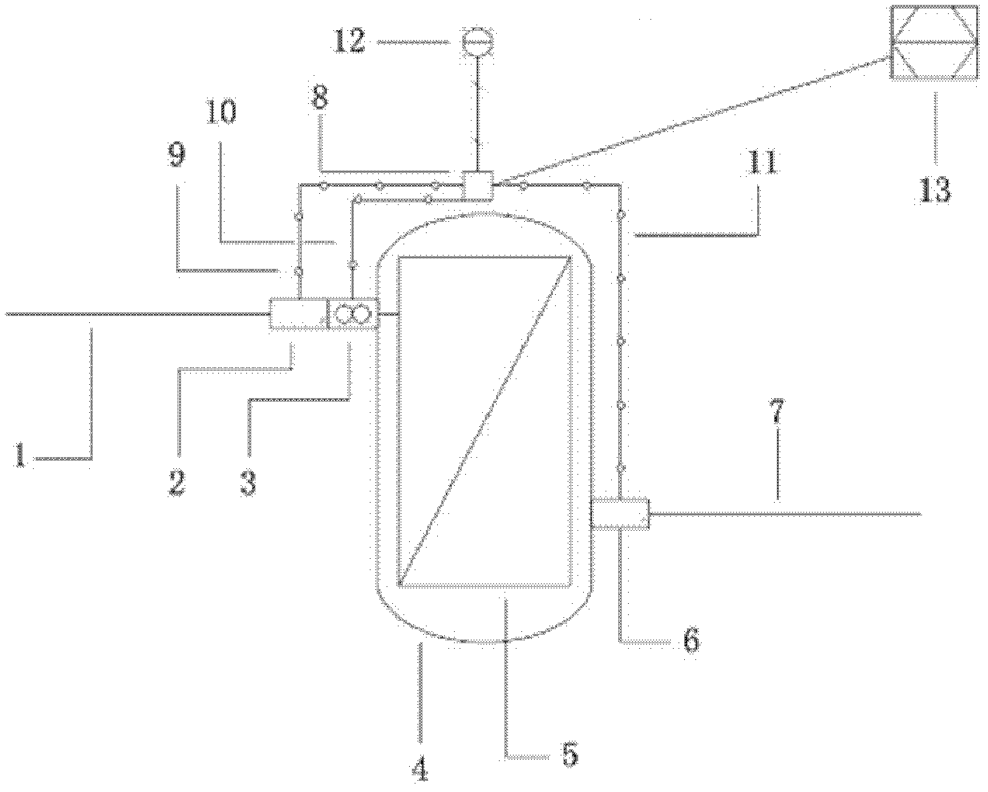 Automatic detection alarm method and device for clogging of high pressure airtight filter