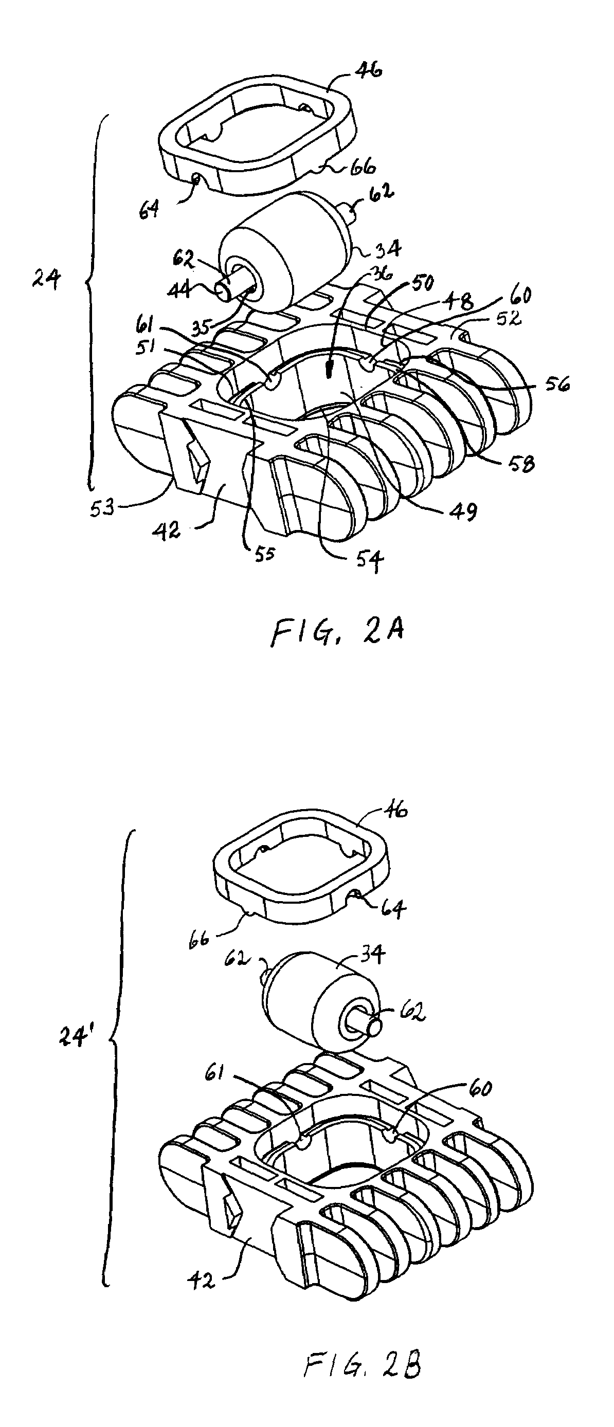 Conveyor belt modules with embedded rollers retained in the modules and associated method
