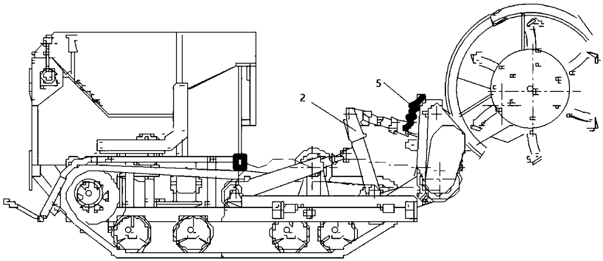 Ditching machine with lateral movement function