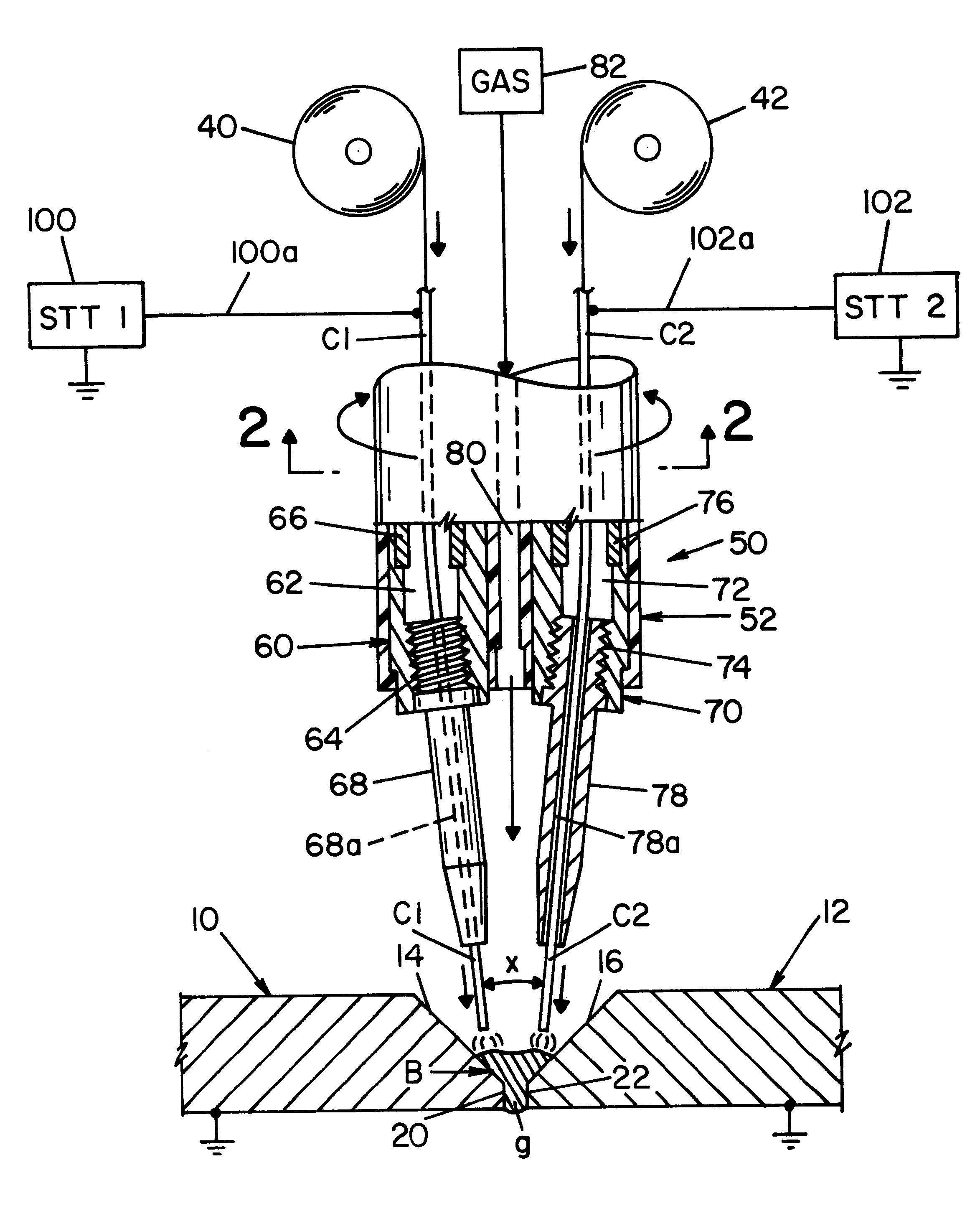 Electric welding apparatus and method