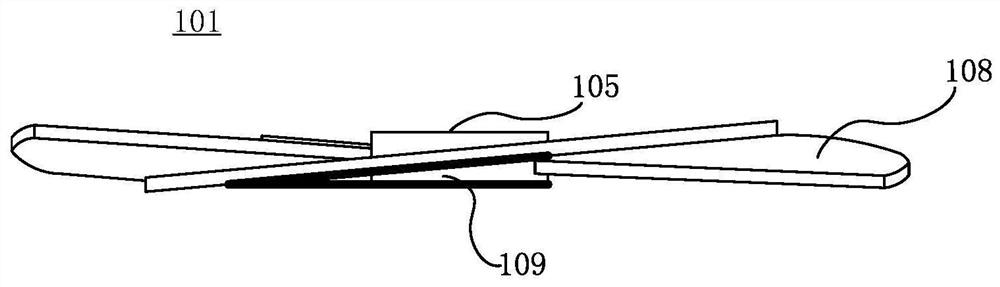 Mist water collecting device and preparation method of mist water collecting blade