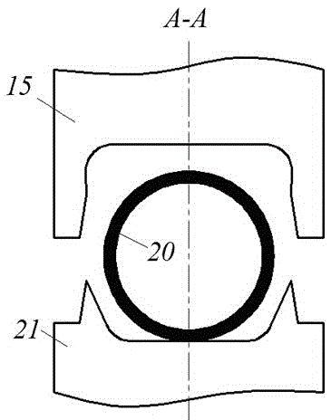 A low-pressure thermoforming device and method for hollow components made of high-strength or low-plastic materials