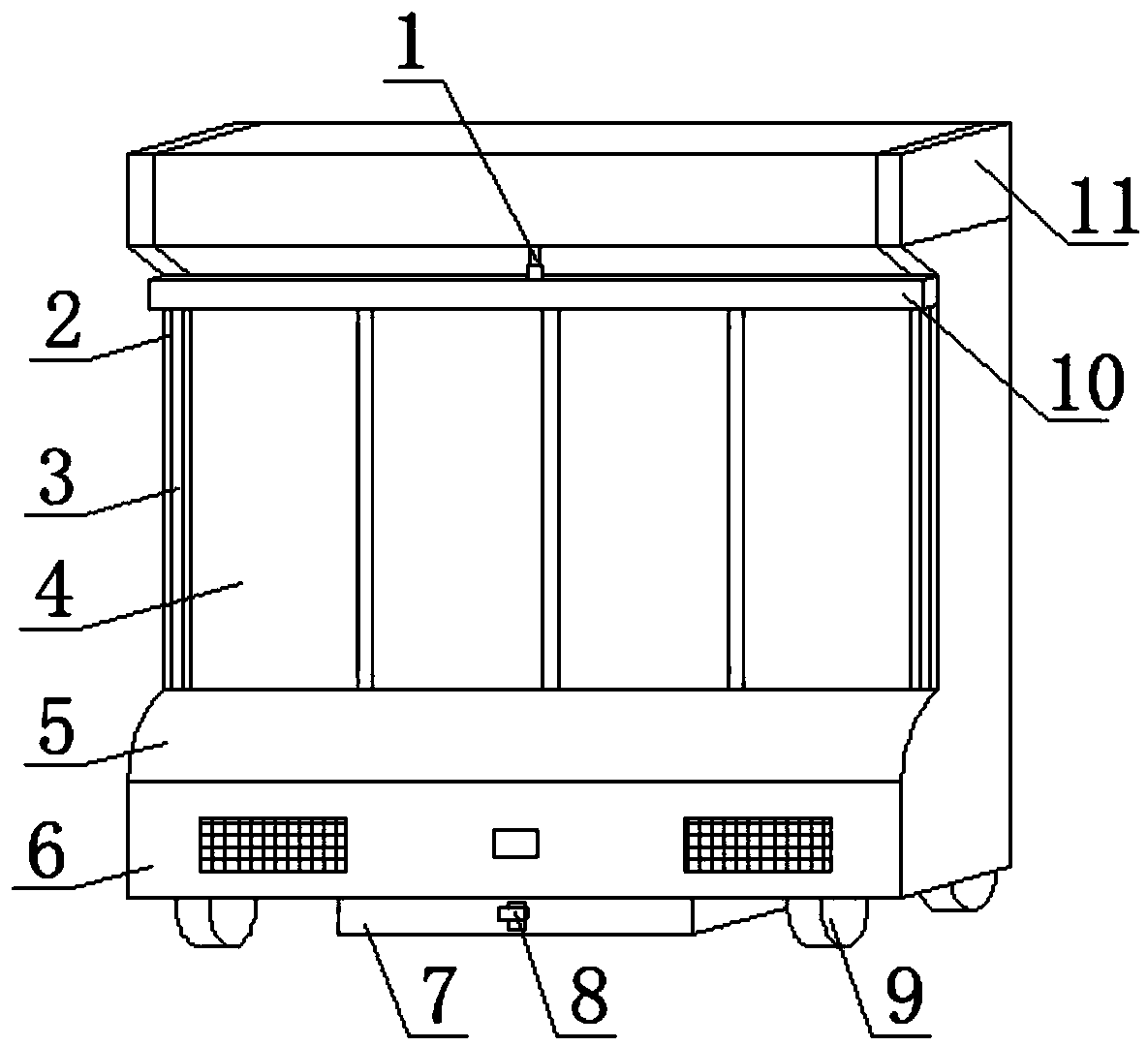 Cooling device for tea production