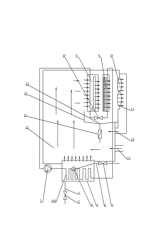 Sea water desalination device and method