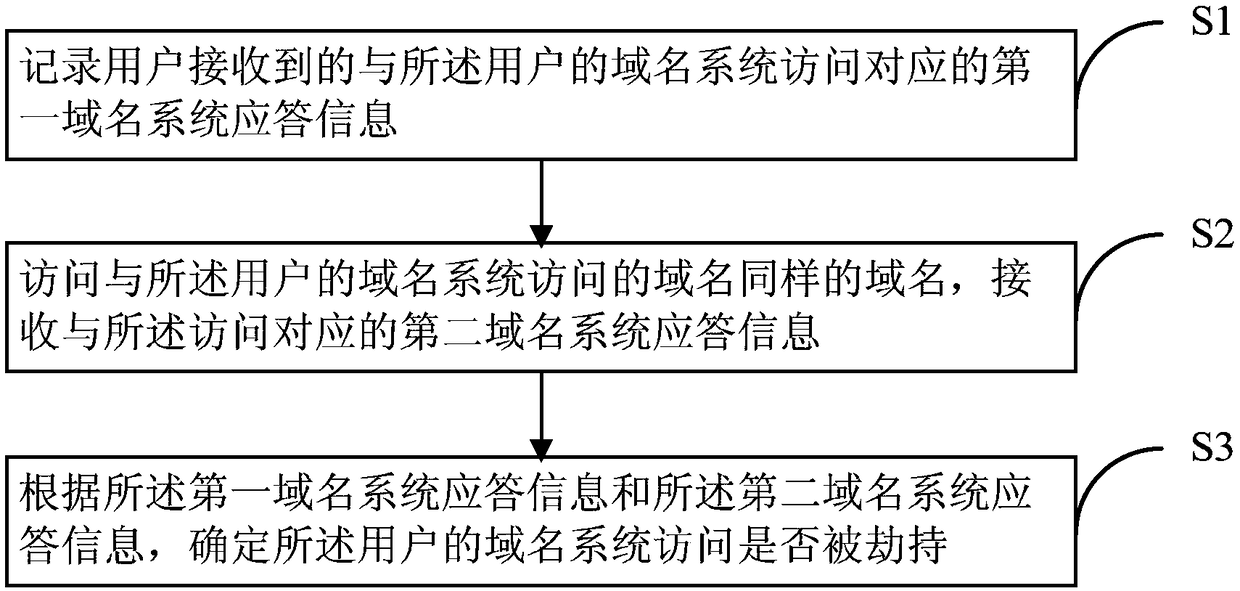 Hijack recognition method, hijack recognition device for domain name system, electronic equipment and storage medium