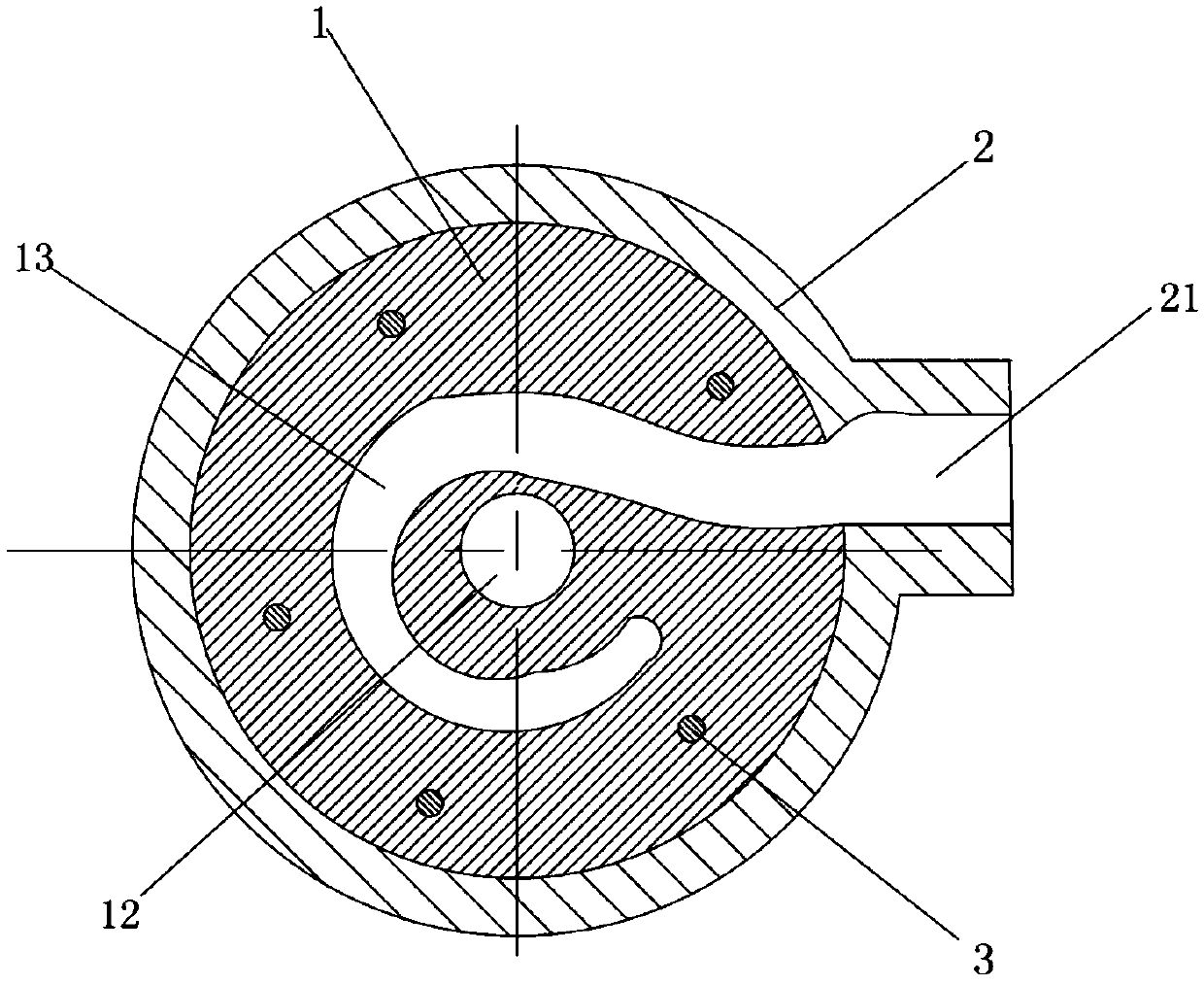 Novel volute structure of centrifugal machine