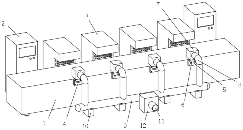 Automatic tin soldering production line