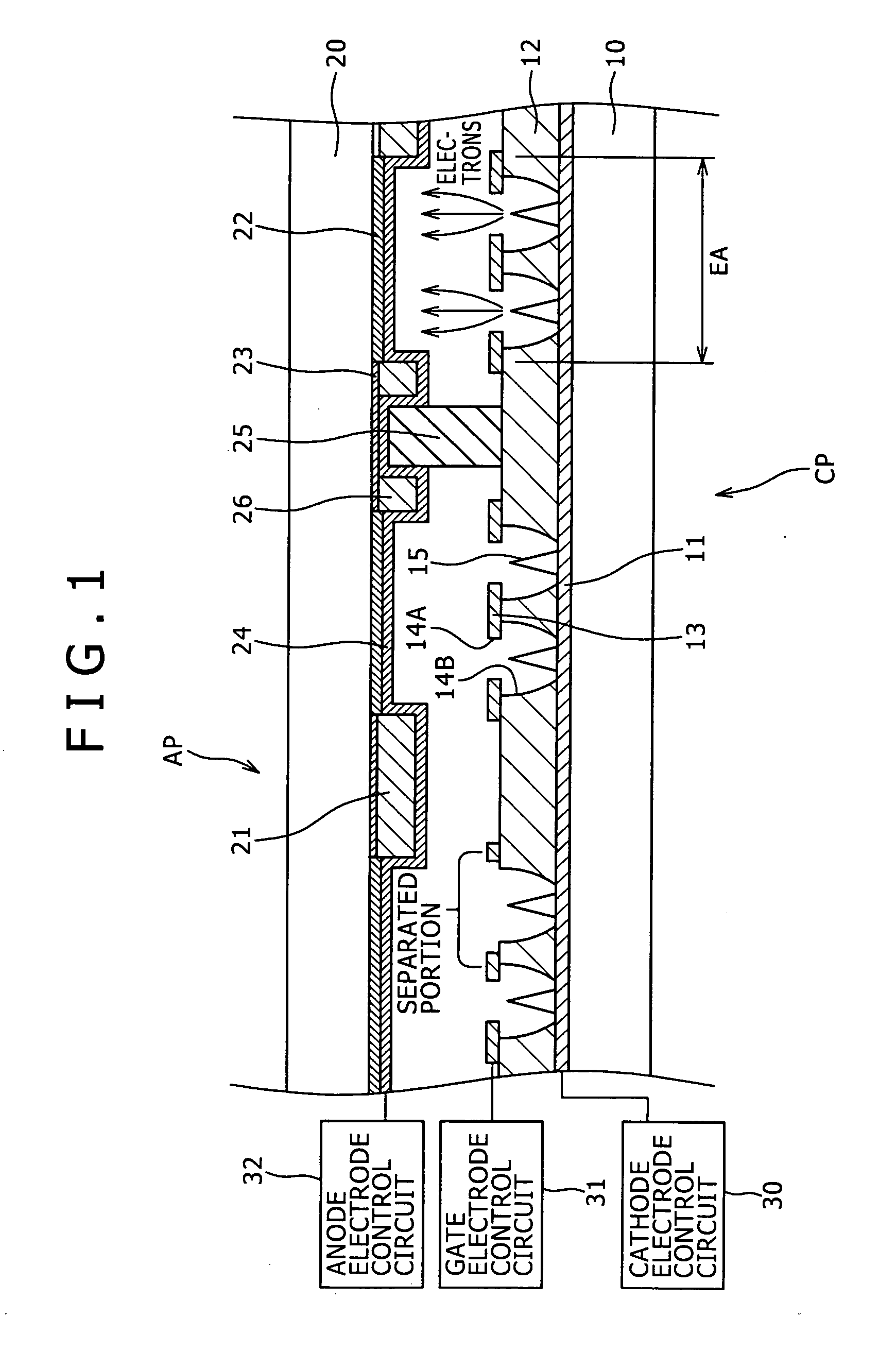 Method for Treating a Cathode Panel, Cold Cathode Field Emission Display Device, and Method for Producing the Same