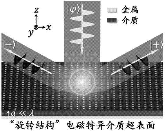 Microwave polarization detection device based on photon spin Hall effect