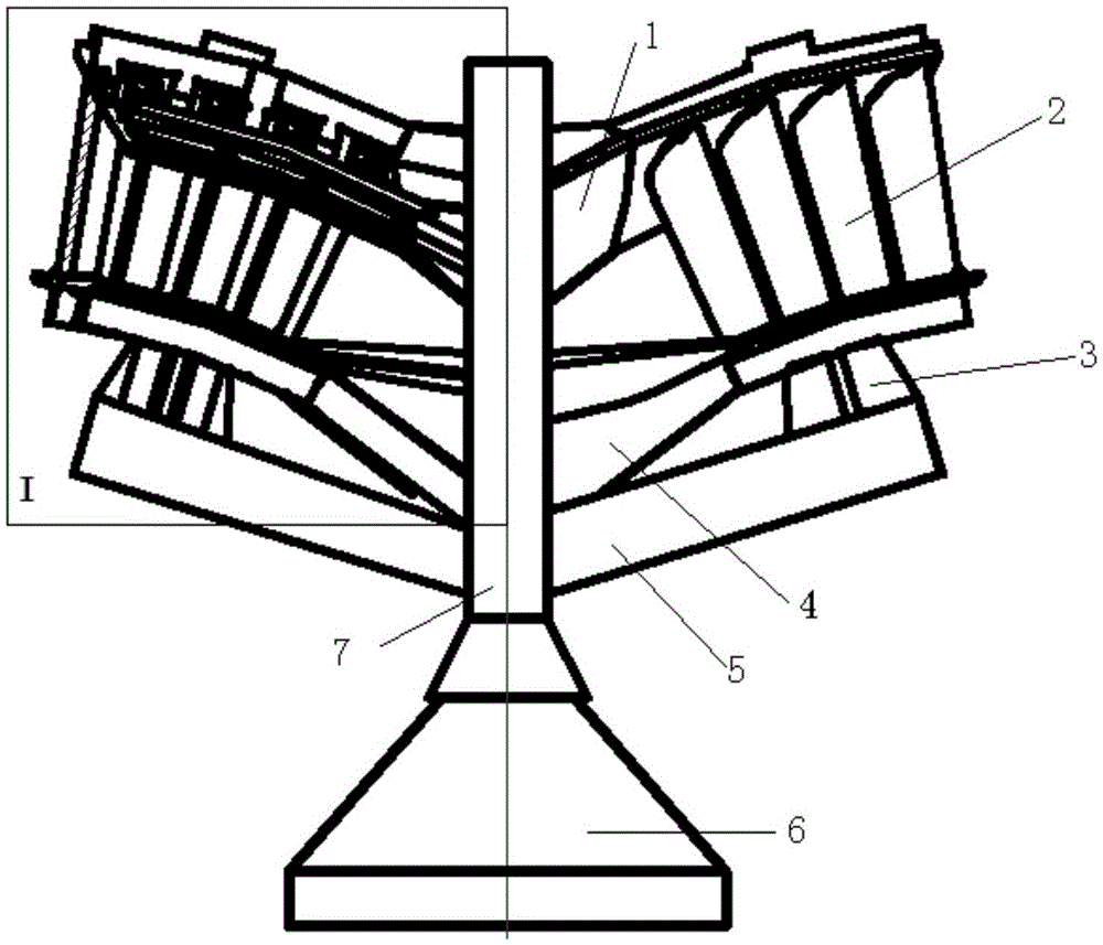 A casting method for hollow turbine guide vanes