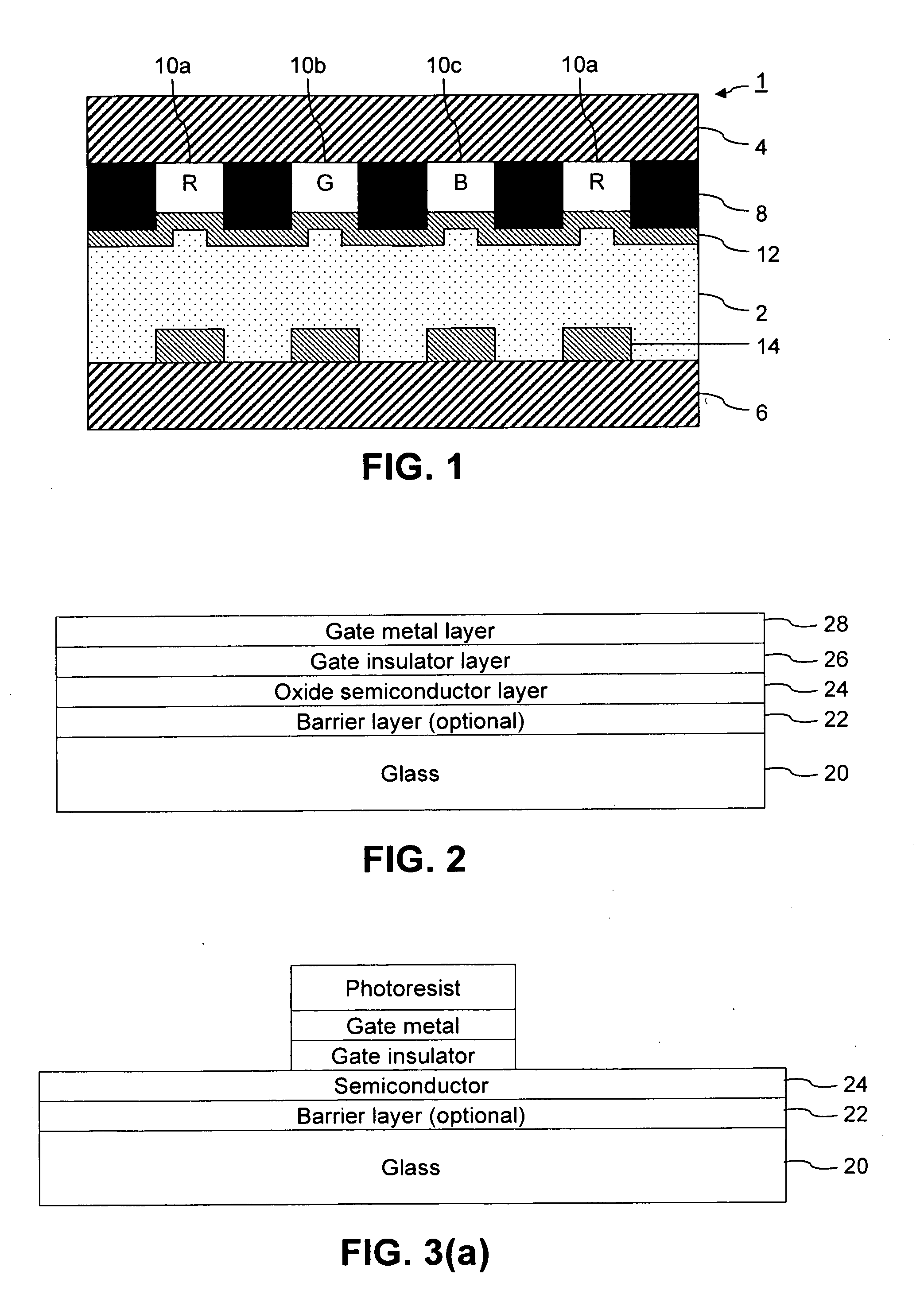 Method of making oxide thin film transistor array, and device incorporating the same