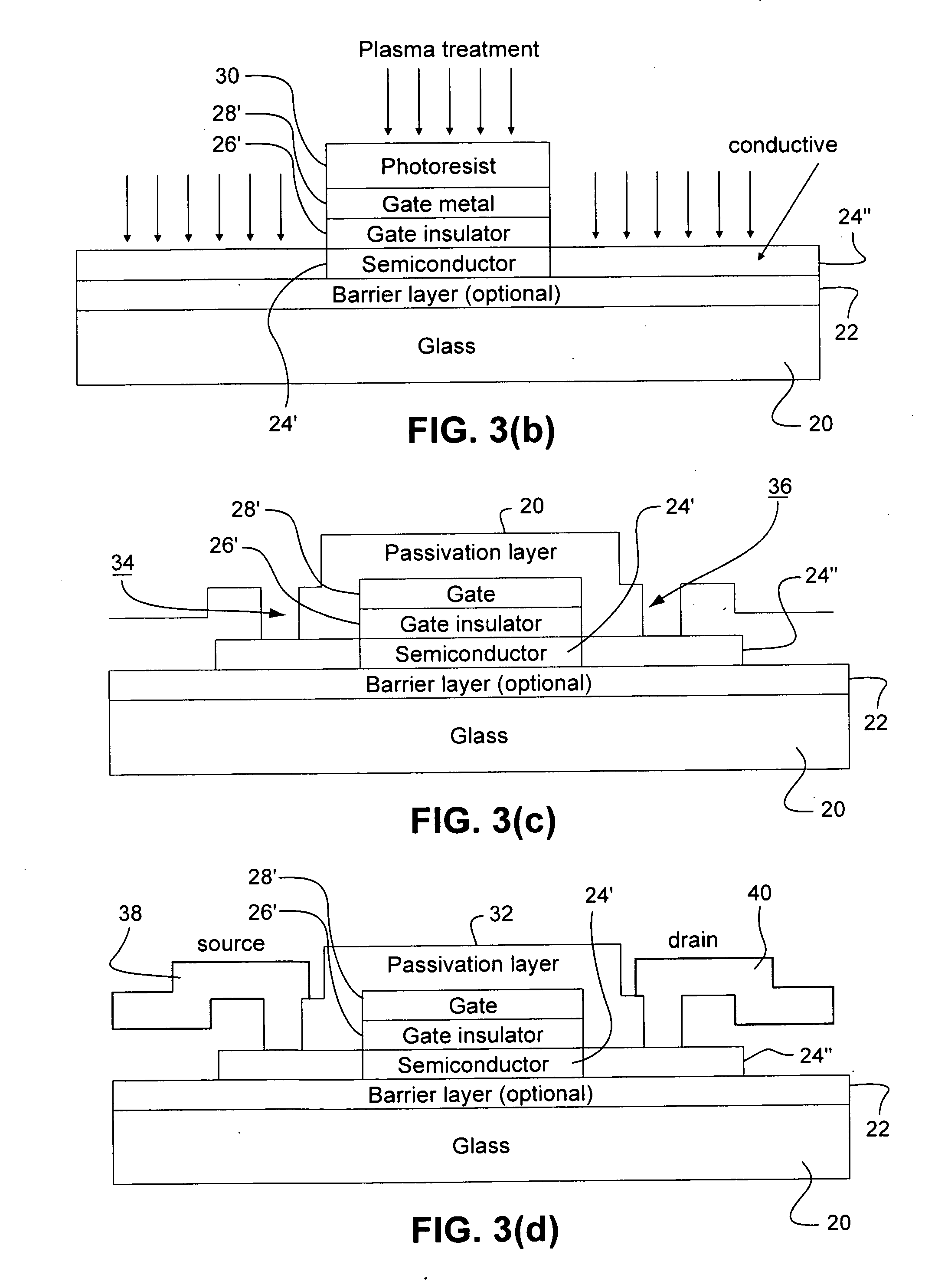 Method of making oxide thin film transistor array, and device incorporating the same