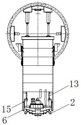 A recyclable construction method for a pipe jacking machine and its main engine