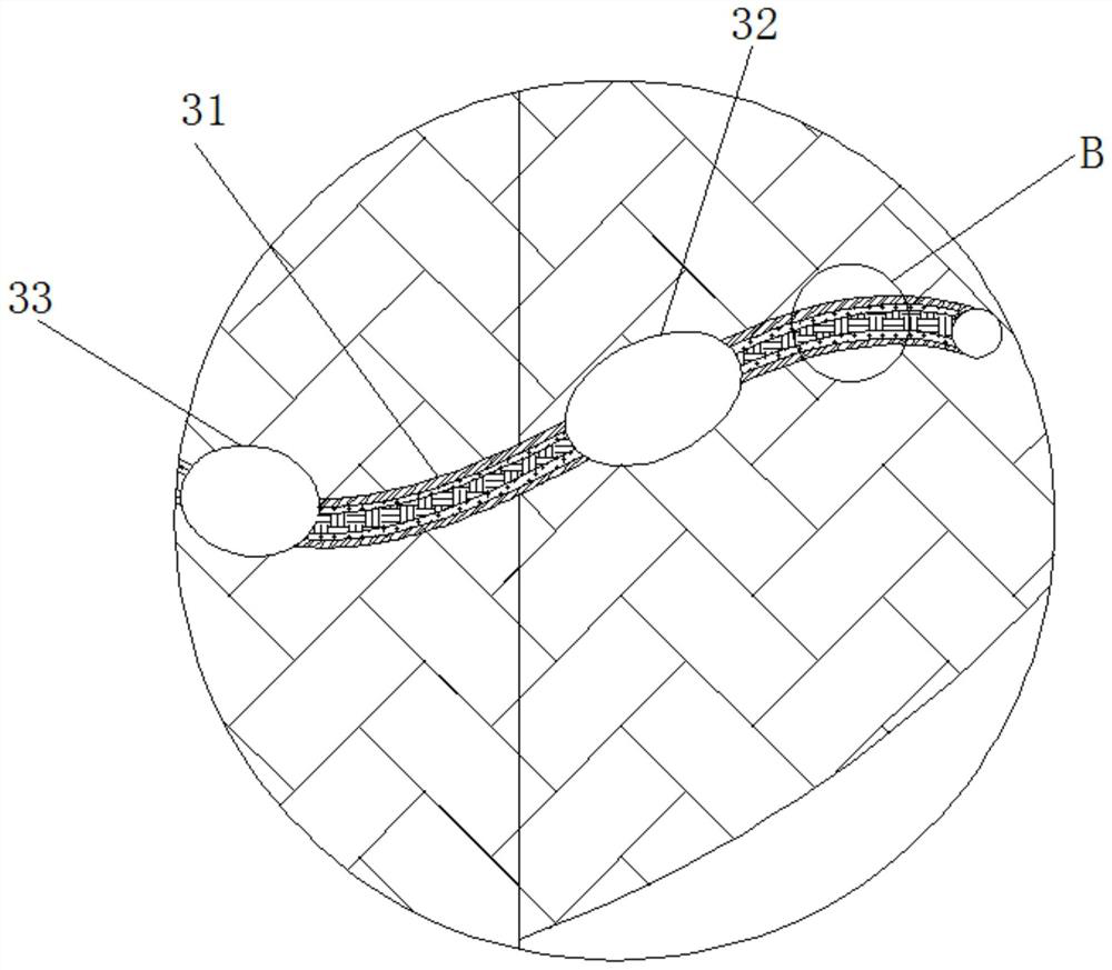 A kind of manned high-speed lift elevator carbon fiber reinforced cold-resistant and flame-retardant balance compensation chain