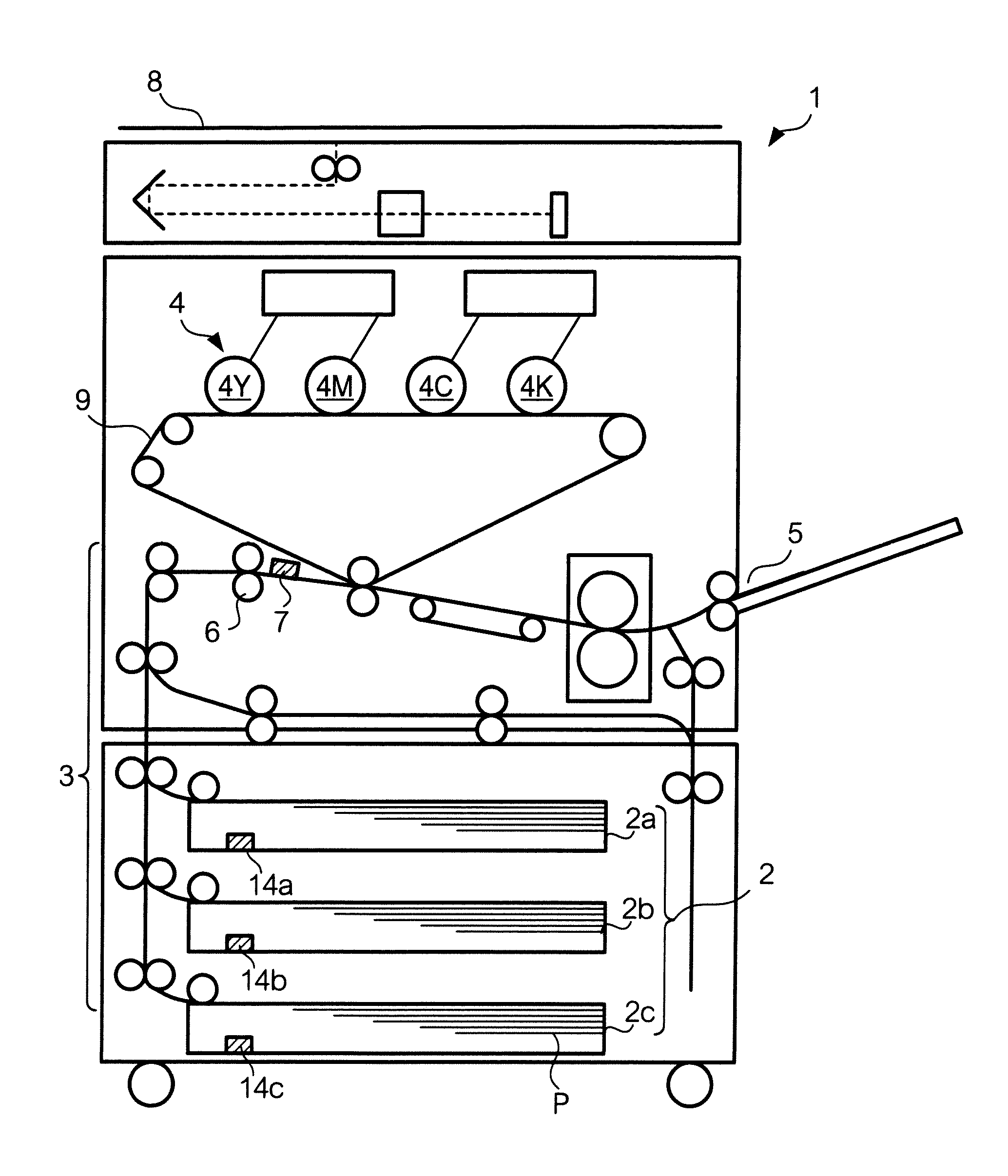 Recording sheet moving device, image forming device, and recording sheet moving method