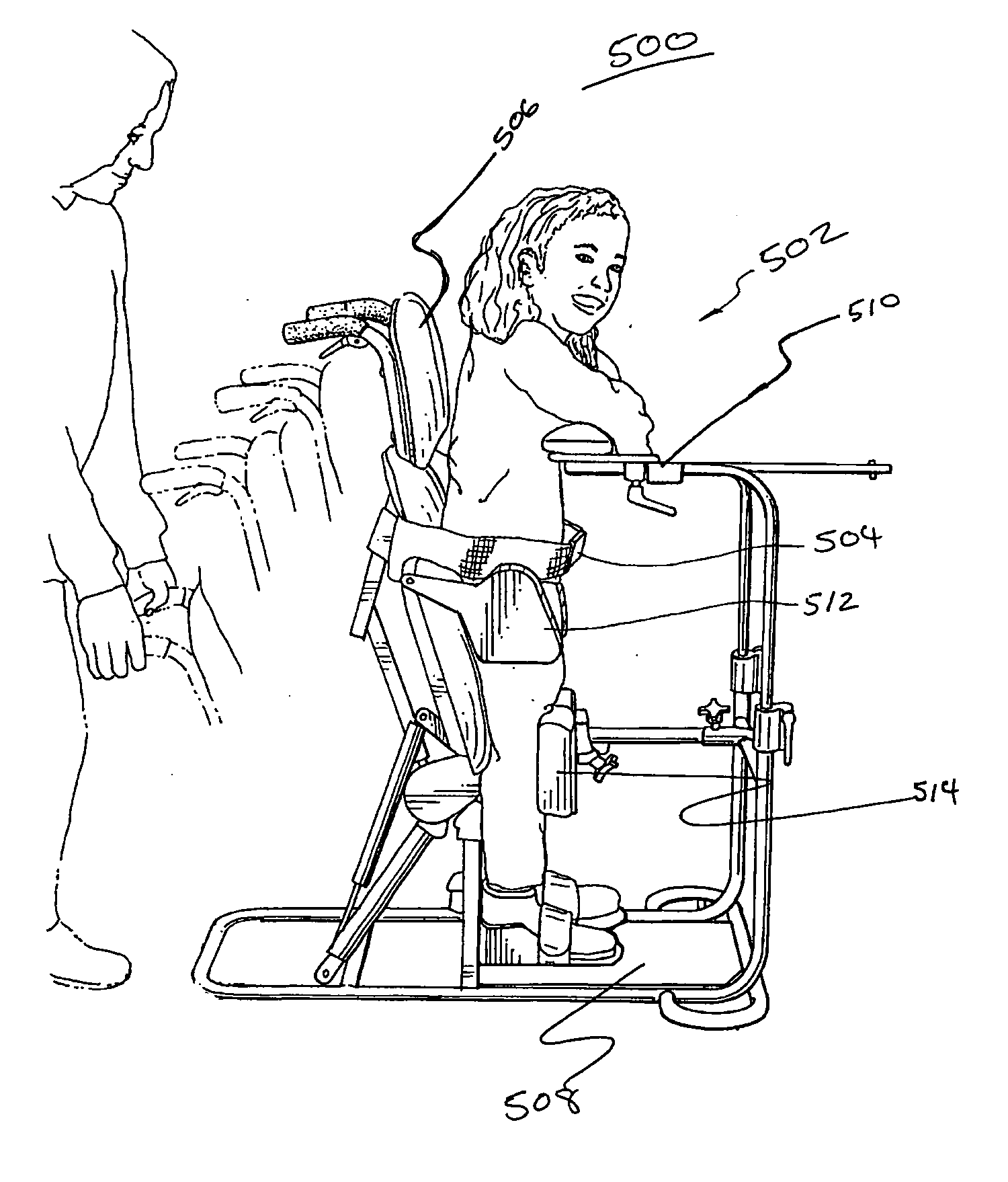 Assisted-standing gear for use with dynamic-motion plates