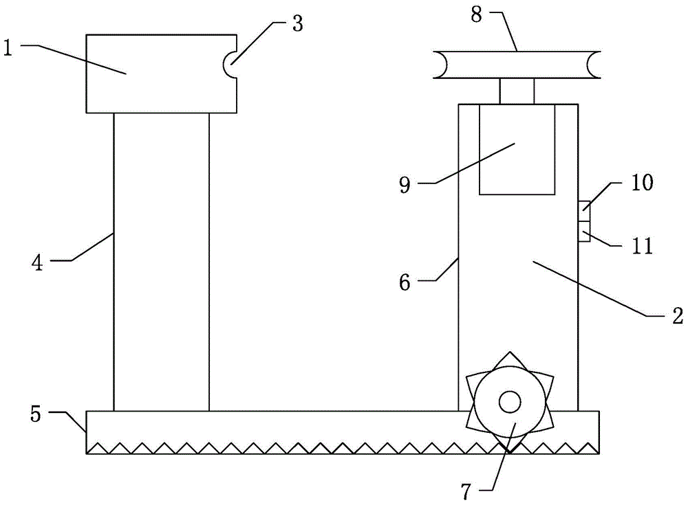 Bending rotation device used for bending steel pipe