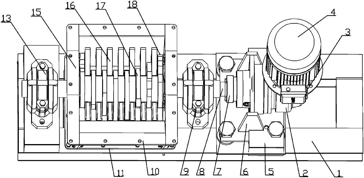 Vertical crushing machine for biomass fuel processing