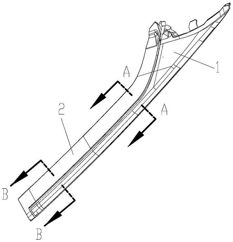 A car glass rail