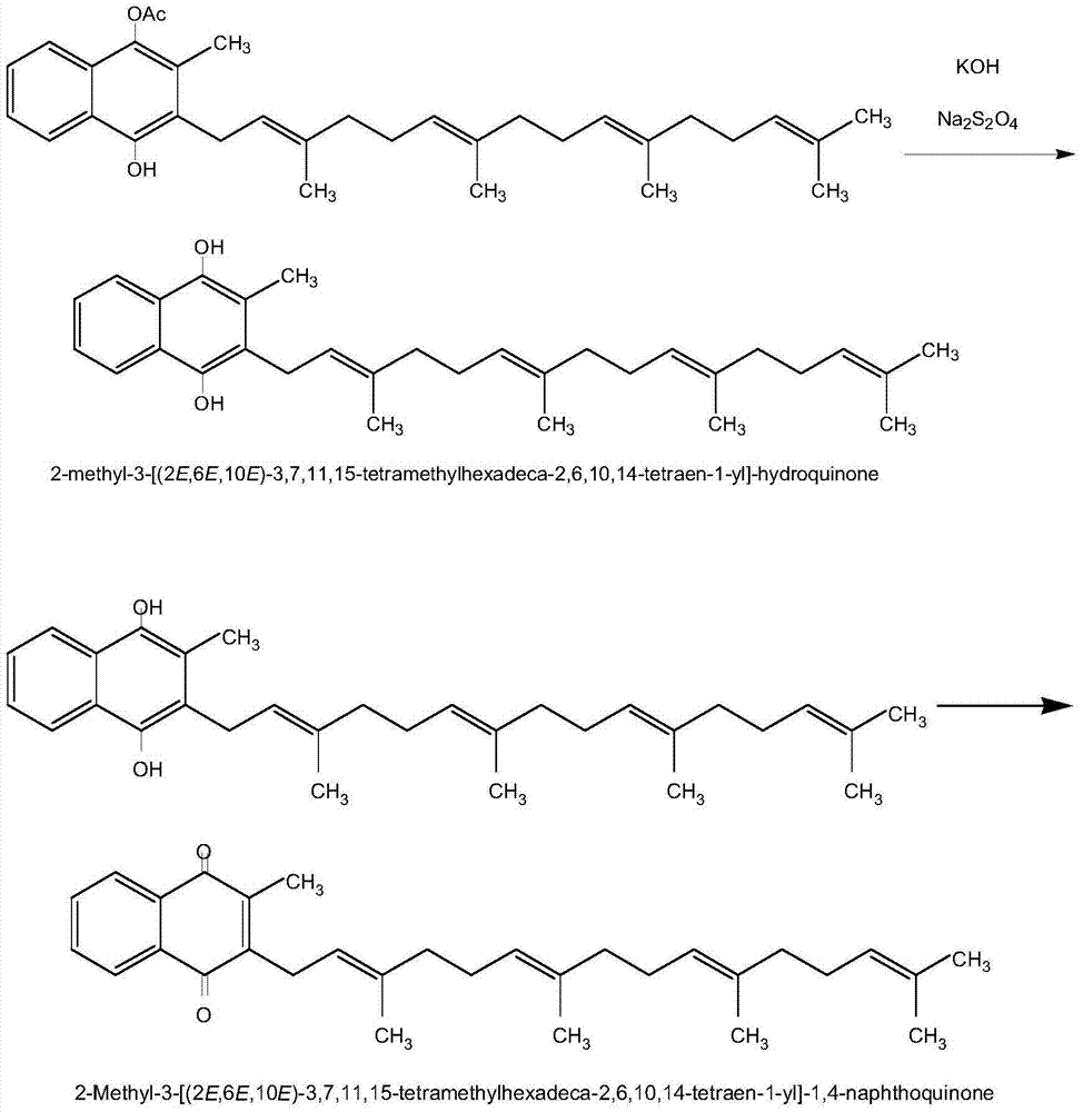 Synthetic method of menatetrenone