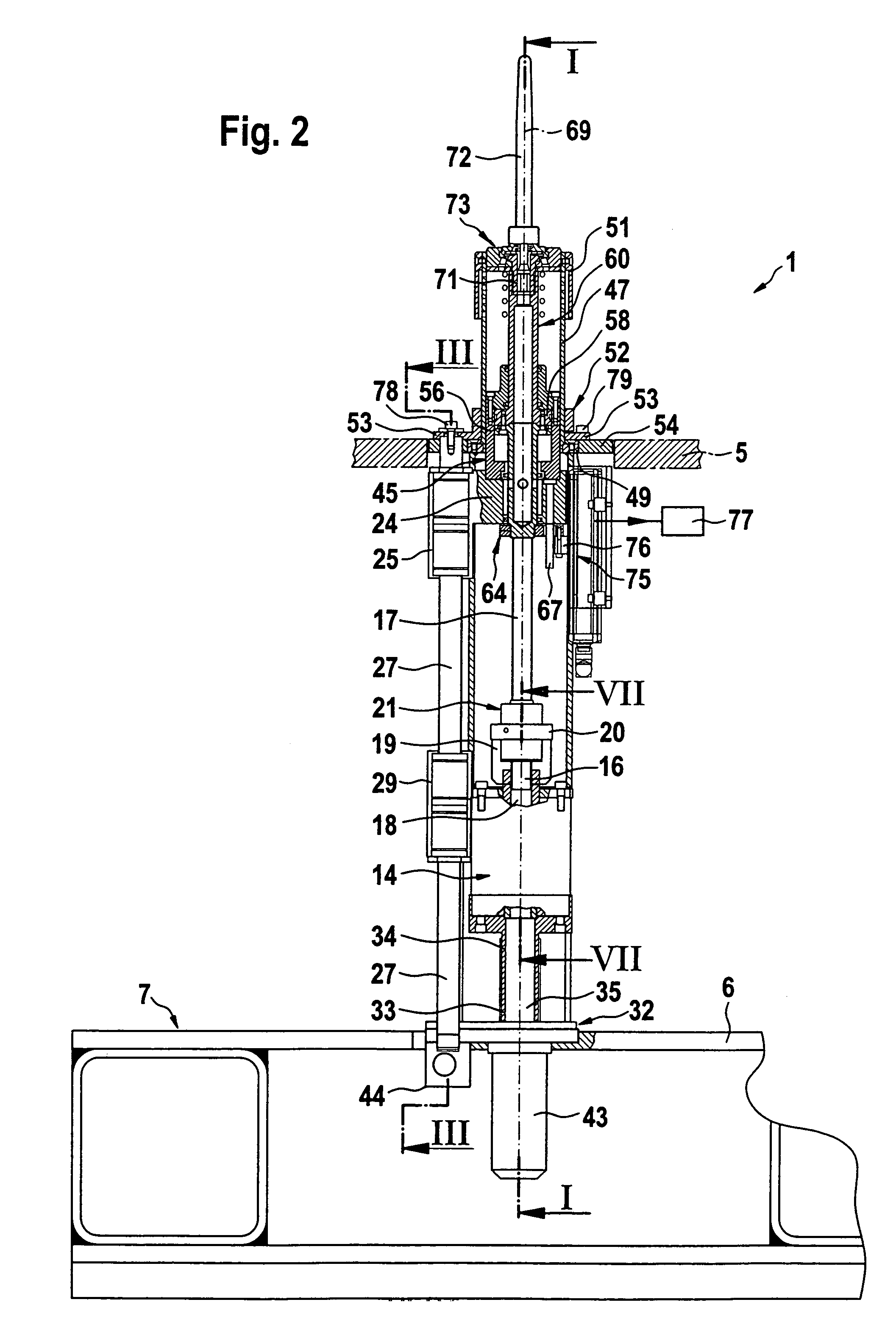 Pressing plunger mechanism for a glassware forming machine