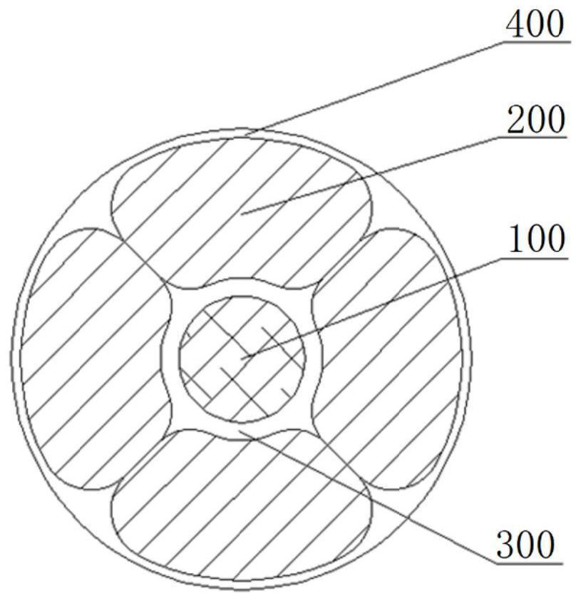 Carbon fiber rod, power cable and manufacturing method of carbon fiber rod