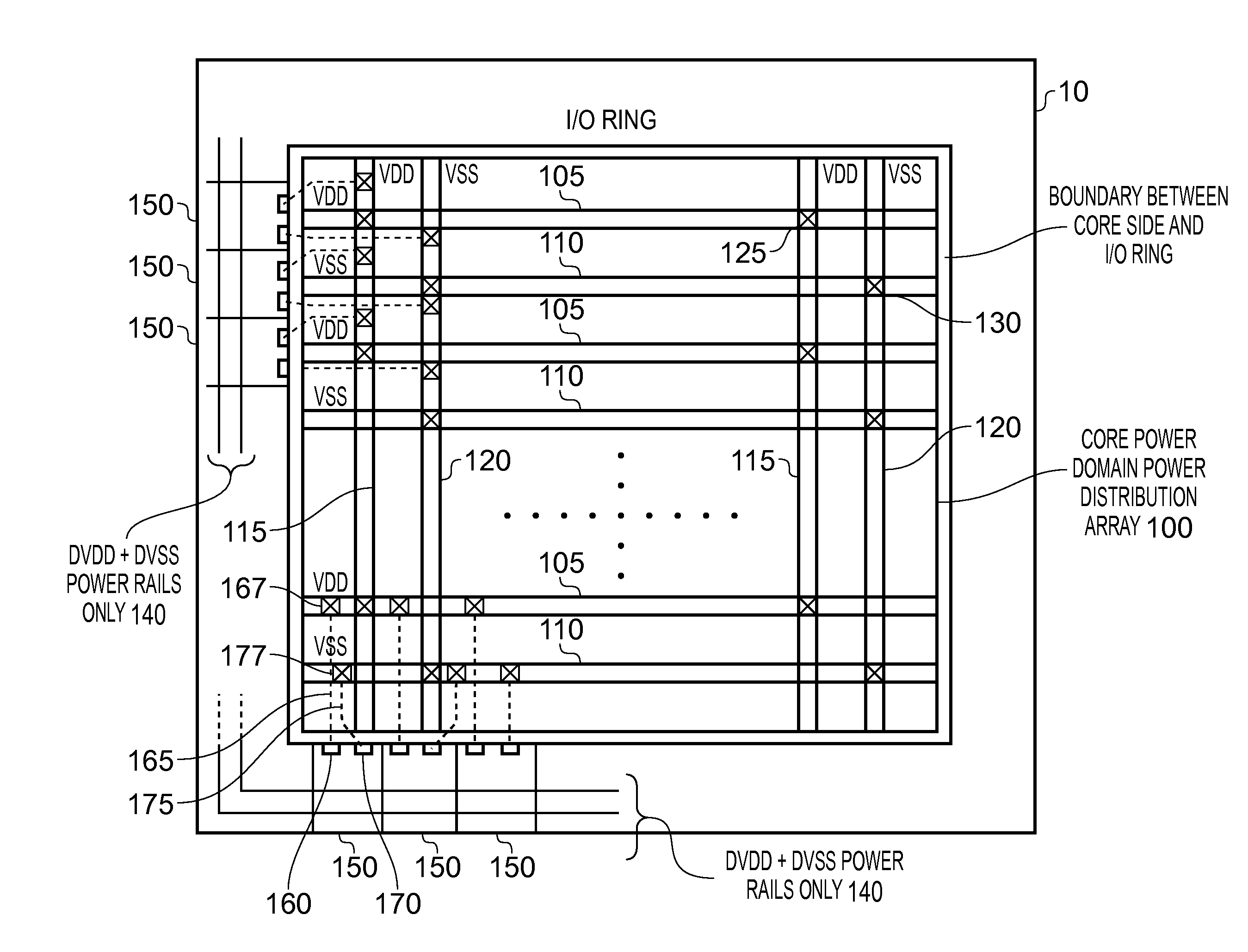 Integrated Circuit with Interface Circuitry, and an Interface Cell for Such Interface Circuitry