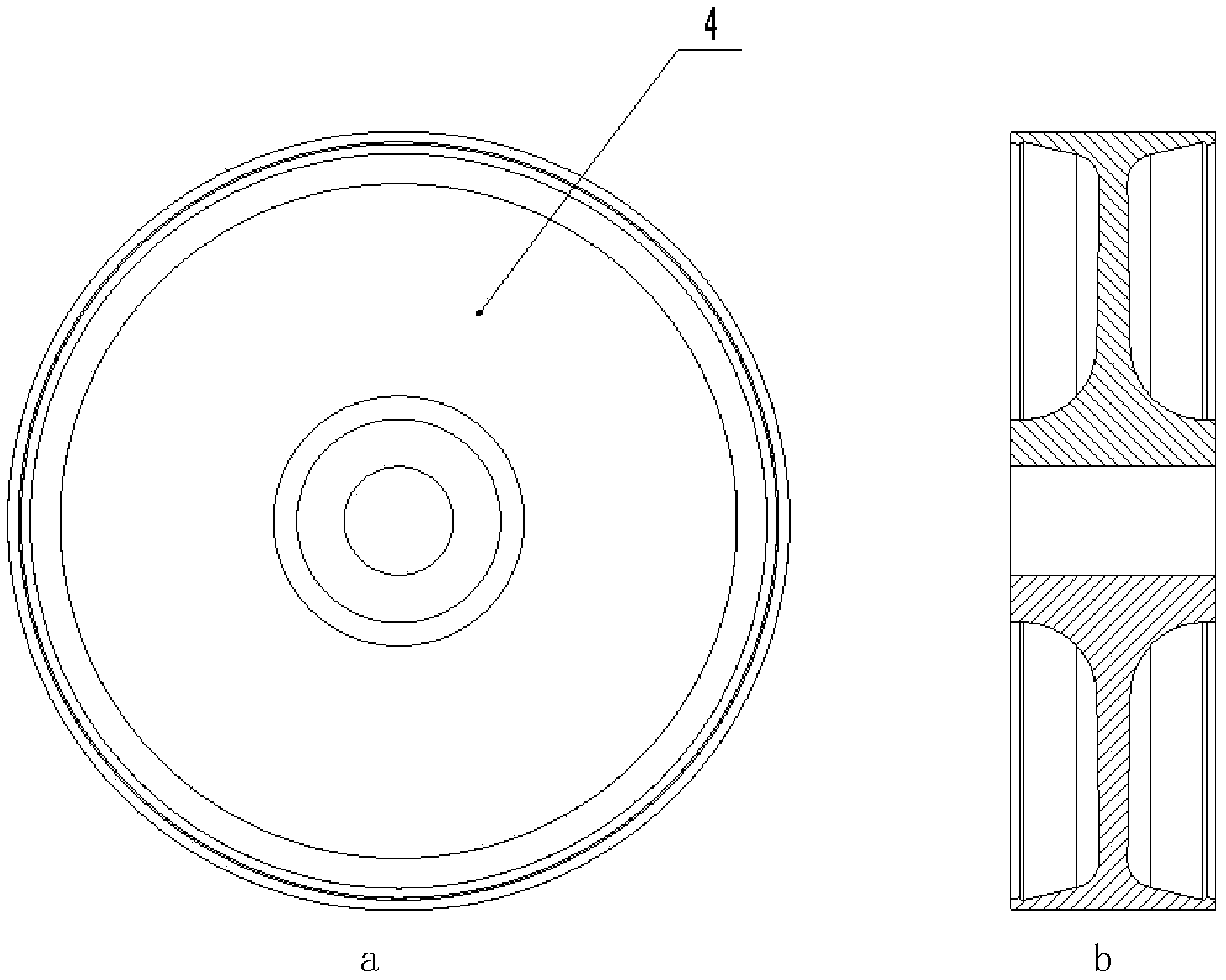 Drive unit for rotating outer ring and fixing inner ring of airplane wheel bearing