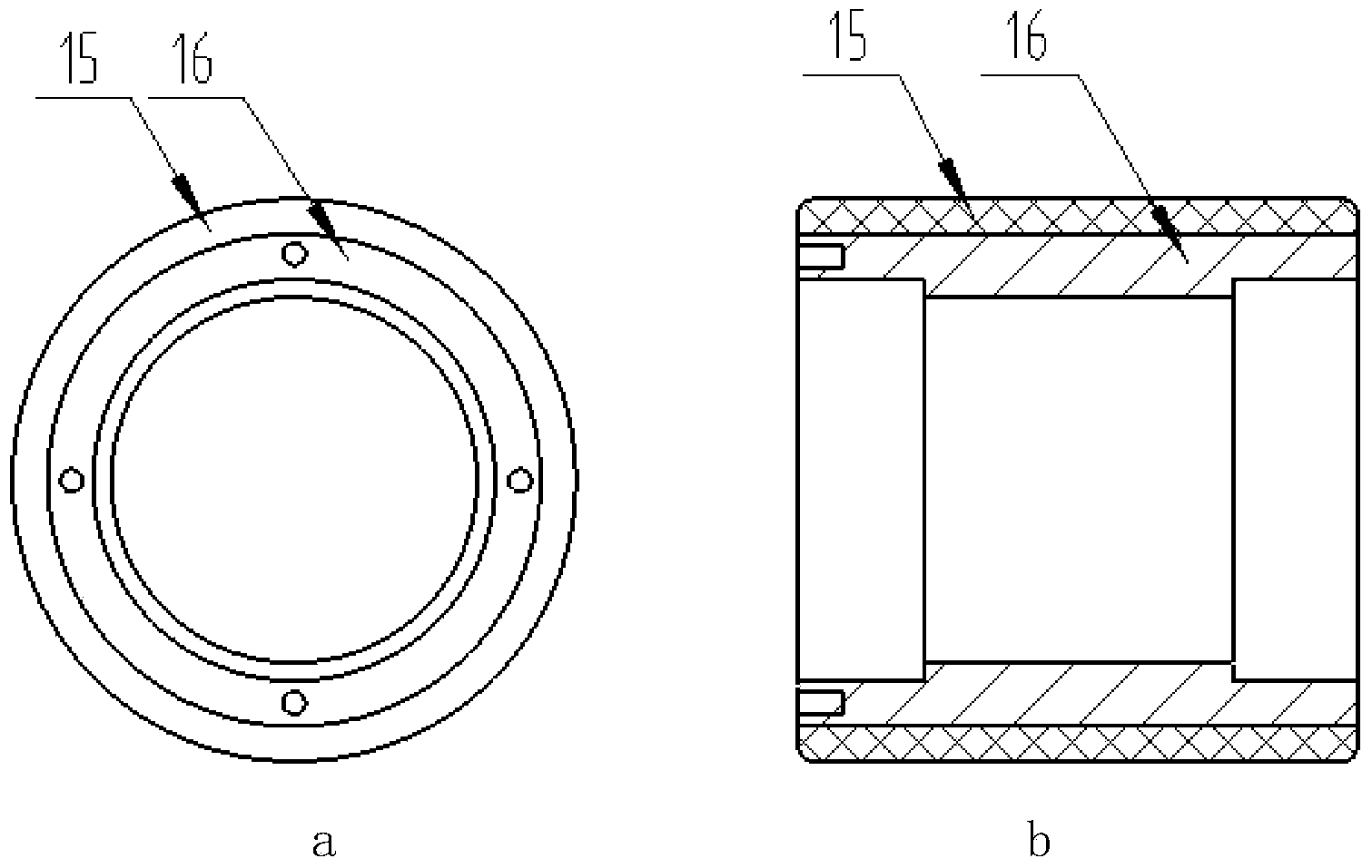 Drive unit for rotating outer ring and fixing inner ring of airplane wheel bearing