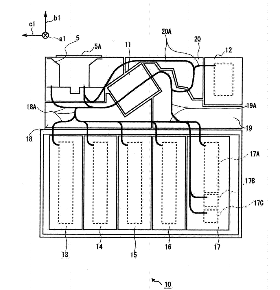 Paper sheet conveying device and paper sheet processing device