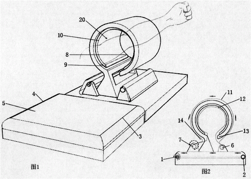 An automatic film changing tourniquet and automatic film changing support stand