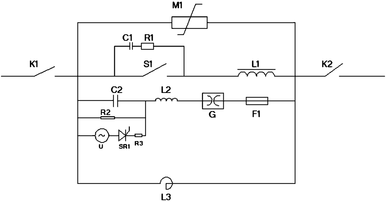 Fast switch-based fast current-limiting circuit adopting forced zero-cross principle