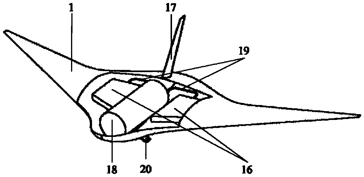 Flying airfoil towfish driven by ocean currents