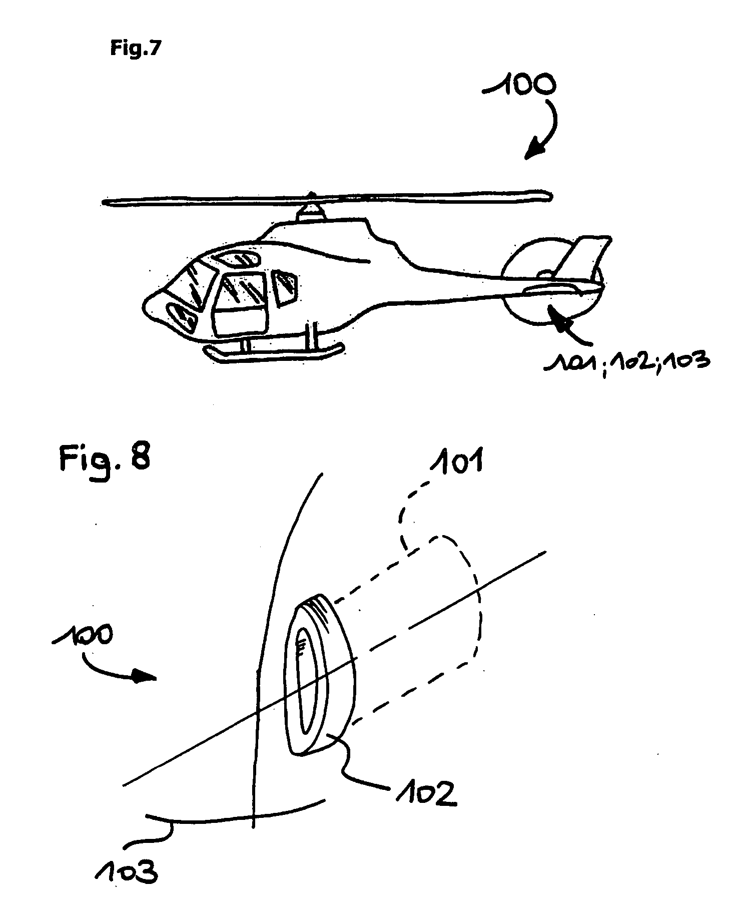 Composite protection for revealing damage to a core in a vehicle such as an aircraft