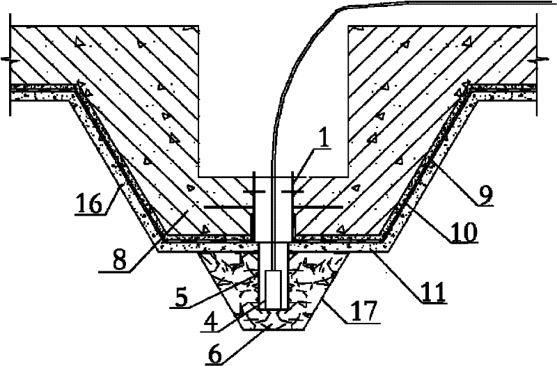 Base pit dewatering and water saving device and construction method thereof