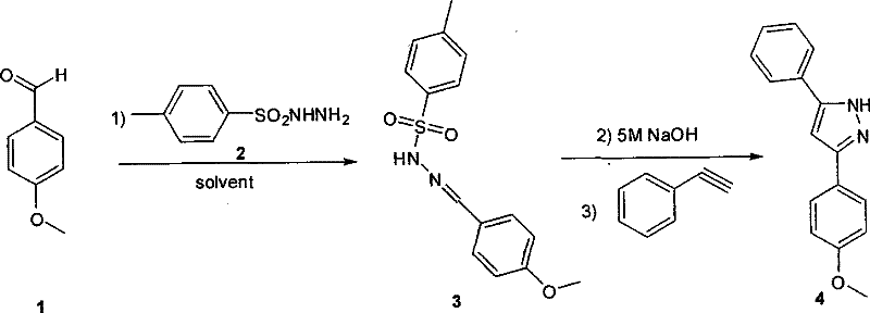Method for synthesizing 3,5-disubstituted pyrazole