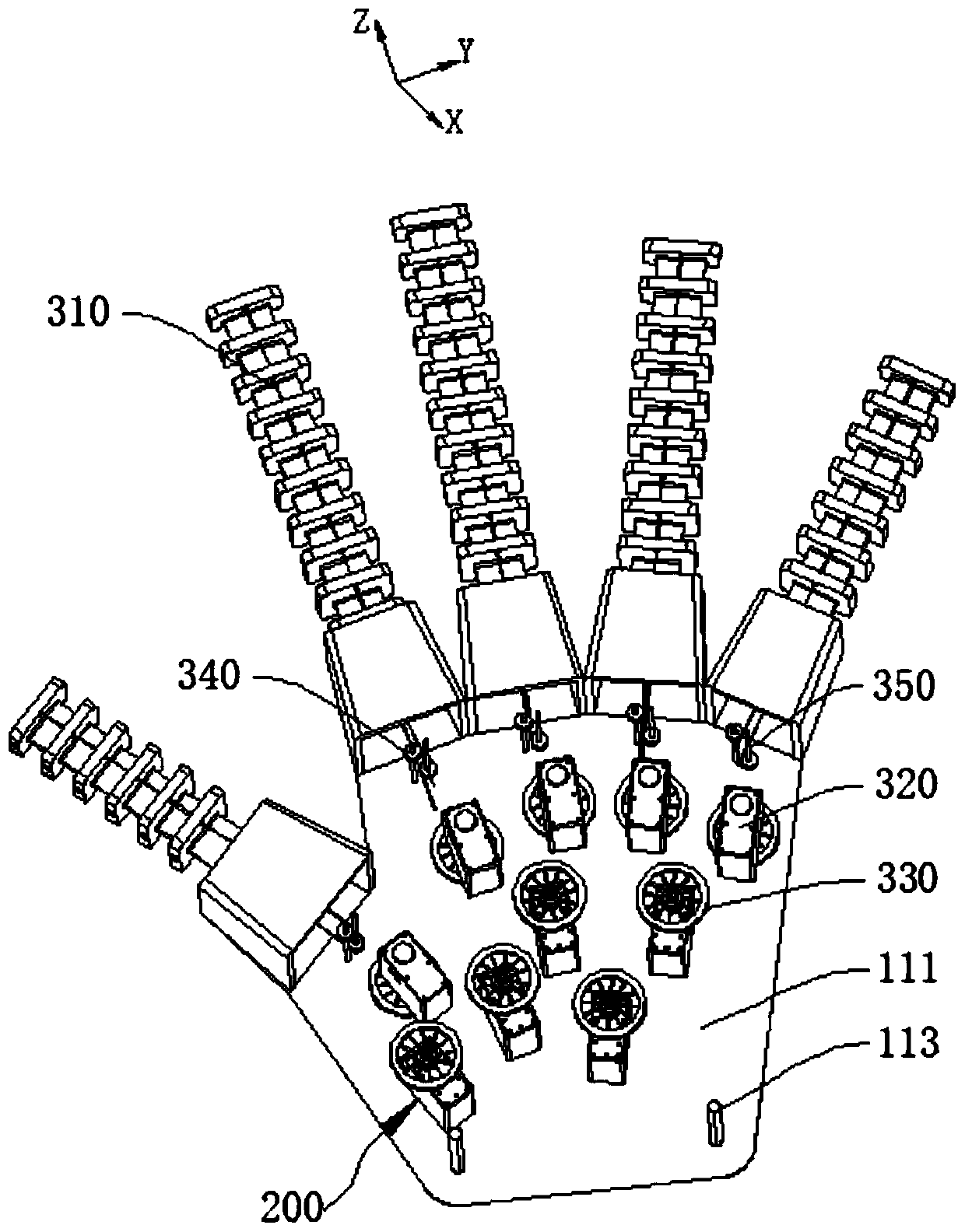Rope-driven flexible claw and robot