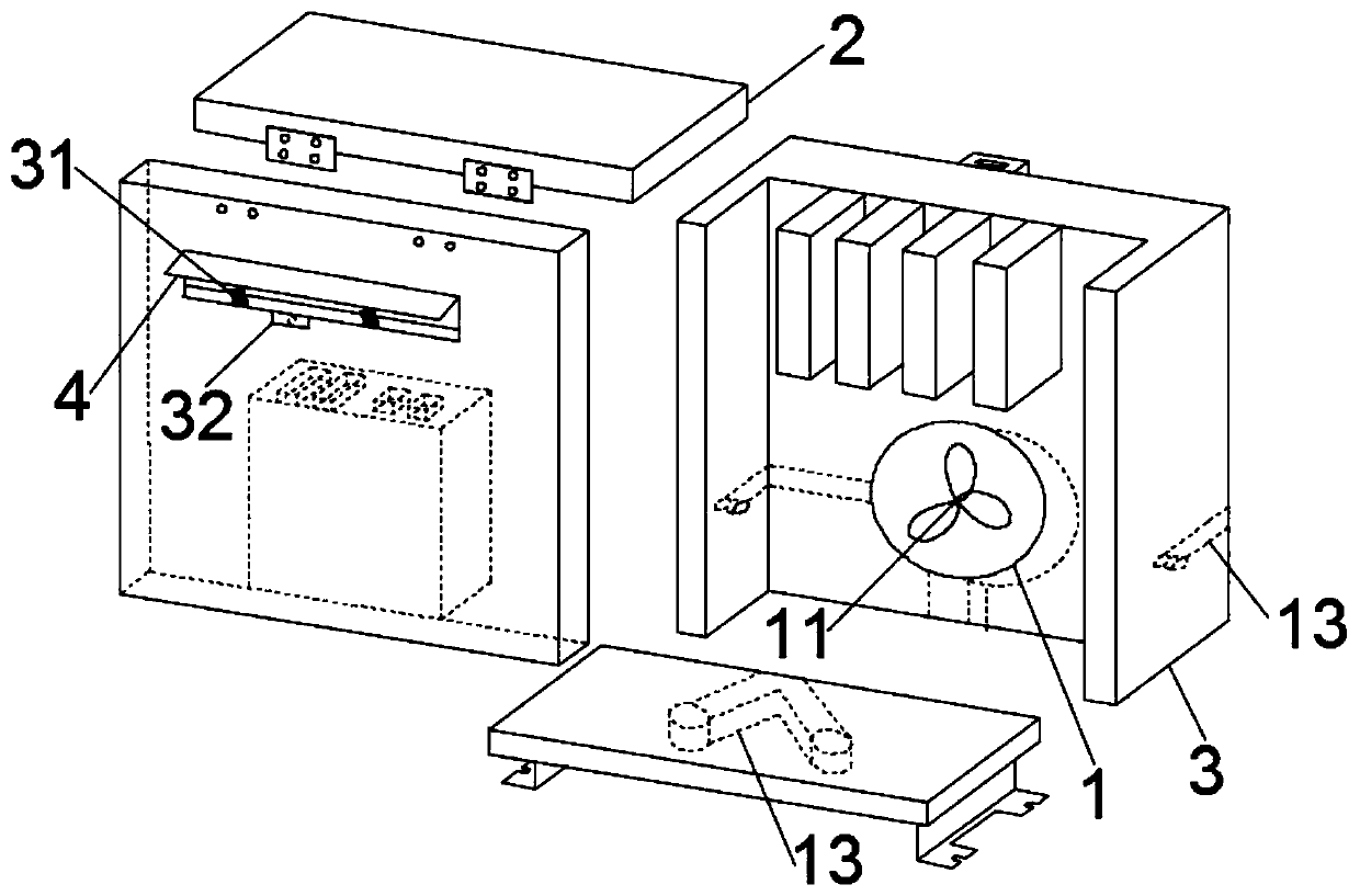 Robot welding production control cabinet with high heat dissipation